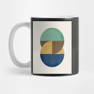 Circle Color Pieces Abstract Geometric Mug